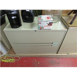 METAL LATERAL FILE CABINET - METAL - 2 DRAWER
