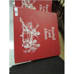 BINDER - SPORTS TRADING CARDS - BASEBALL