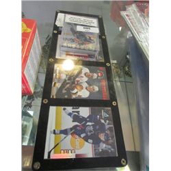 BOX OF HOCKEY CARDS - GRETZKY & ERIC LINDROS - 3 CARD SET & SET - PAVEL BURE, ALEXANDER MOGILNY, (3)