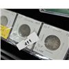 Image 1 : COINS- CANADIAN - 25 CENT - 1917,1918,1919 (SILVER)