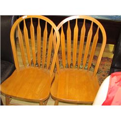 DINING CHAIRS - ARROW BACK  - 2 TOTAL