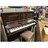 Image 1 : PIANO - LYNWOOD AND SONS LONDON MAHOGANY CASED STEEL BACK