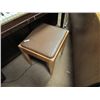 Image 1 : OAK & LEATHER PIANO STOOL