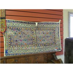 TAPESTRY - HAND CRAFTED INDIA STYLE - BLUE & MULTI COLORS