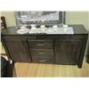 Image 1 : SIDEBOARD - DARK GREY - NEW - FLOOR MODEL DISPLAY