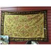 Image 1 : TAPESTRY - HAND CRAFTED INDIA STYLE - GOLD AND BLACK - ELEPHANTS & HORSES