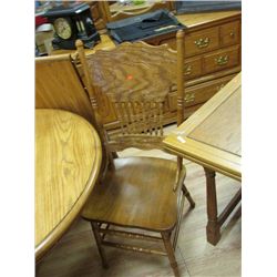 OAK DINING CHAIR - X 4 - MUST BUY ALL 4
