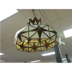 LEADED GLASS CEILING LAMP