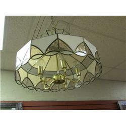 LEADED GLASS CEILING LAMP