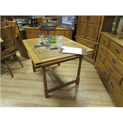 DRAW LEAF TABLE - OAK - AS - IS