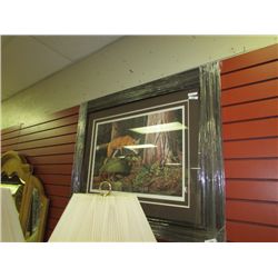FRAMED L E PRINT "FOREST CHASE -  MARLA WILSON