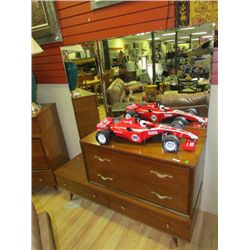 RETRO 4 DRAWER CHEST - WITH 2 MIRRORS