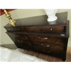 DRESSER - 8 DRAWER - DARK ESPRESSO - 2 TIER - NEW FLOOR MODEL DISPLAY