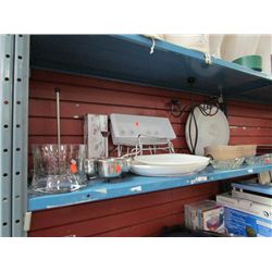 SHELF OF ASSORTED HOUSEHOLD