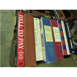 BOX OF ASSORTED USED AND COLLECTABLE BOOKS