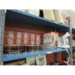 SHELF OF ASSORTED HOUSEHOLD