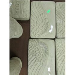 CONCRETE - PLAQUE - WINGS - 2PC