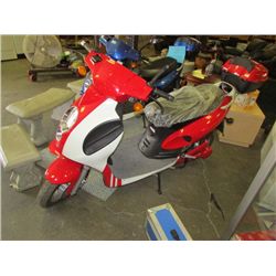 STOA - ****** SCOOTER - 100%  ELECTRIC - RED retail ~$1795.00 - 11KM - comes with luggage rack and b