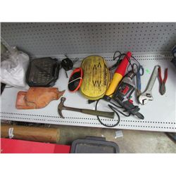 SHELF ASSORTED TOOLS ETC