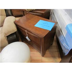 NITE STAND - 2 DRAWER - WALNUT FINISH - NEW