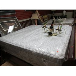 KING SETA PERFECT SLEEPER MATTRESS  - "ELEGANT PEARL" - JUMBO EUROTP FEATURING SMART SURFACE TICKING