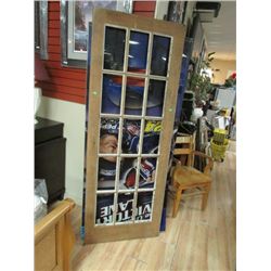 VINTAGE WOOD DOOR - 15 PANEL - NO GLASS