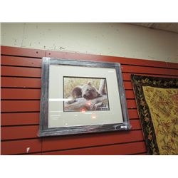 FRAMED L E PRINT "TIME OUT - GRIZZLY BEARS" CARL BRENDERS