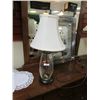 Image 1 : VINTAGE TABLE LAMP - GLASS BASE