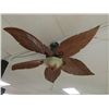 Image 2 : CEILING FAN - CARVED WOOD BLADES WITH LIGHT