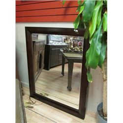 NEW MAHOGANY FRAMED MIRROR
