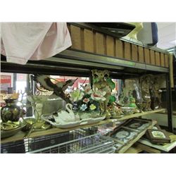 SHELF OF ASSORTED COLLECTABLES AND OTHER