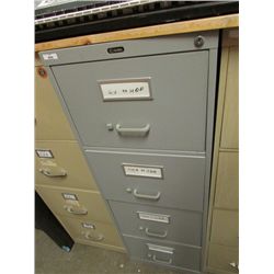 METAL FILING CABINET - 4 DRAWER