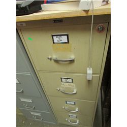 METAL FILING CABINET - 4 DRAWER