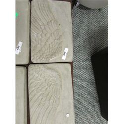 CONCRETE - PLAQUE - WINGS - 2PC