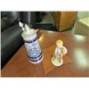 Image 1 : BEER STIEN (AFTER SHAVE INSIDE)  AND "BEST FRIEND BOY FIGURE - BOTH AVON