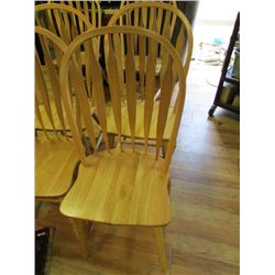 MAPLE DINING CHAIRS - 1 MONTH OLD - RECONSIGNED - MUST TAKE ALL SIX