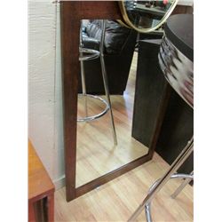 NEW MAHOGANY FRAMED MIRROR - LARGE