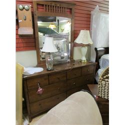 DRESSER W/MIRROR - 8 DRAWER