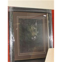 FRAMED L E PRINT "EYE CONTACT - RUDY BENNO