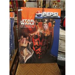 STAR WARS / PEPSI 3D DOUBLE SIDED POSTER AD