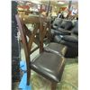 Image 2 : DINING CHAIR - NEW - HARD WOOD AND UPHOLSTERY SEAT (must take 2)