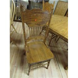 OAK DINING CHAIR - X 4 - MUST BUY ALL 4