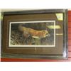 Image 1 : FRAMED LIMITED EDITION PRINT "ON THE MOVE - RED FOX" - ROBERT BATEMAN