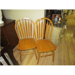 DINING CHAIRS - ARROW BACK  - 2 TOTAL