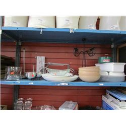 SHELF OF ASSORTED HOUSEHOLD