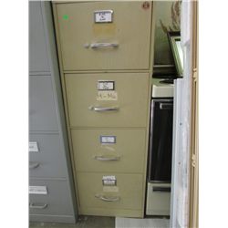 METAL FILING CABINET - 4 DRAWER