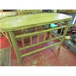 PATIO BAMBOO TABLE - NEW - RECTANGLE