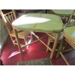 PATIO BAMBOO TABLE - NEW - SQUARE
