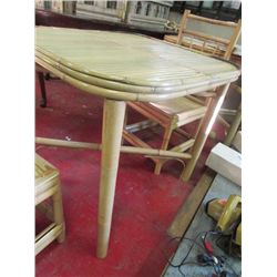 PATIO BAMBOO TABLE - NEW - SQUARE