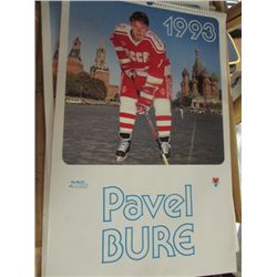 PAVEL BURE CALENDAR - 1993 - 3 TOTAL